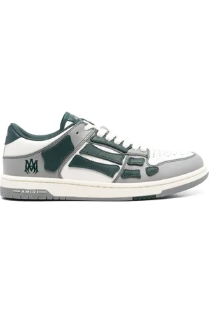 AMIRI Schoenen, Heren, Veelkleurig, 40 EU, Leer, Varsity Skel Green Cow Leather Sneakers