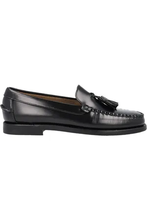 SEBAGO Schoenen, Dames, Zwart, 37 EU, Leer, Handgemaakte Zwarte Leren Mocassins