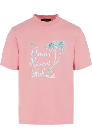 AMIRI Tops, Heren, Roze, M, Katoen, Resort Club T-shirt