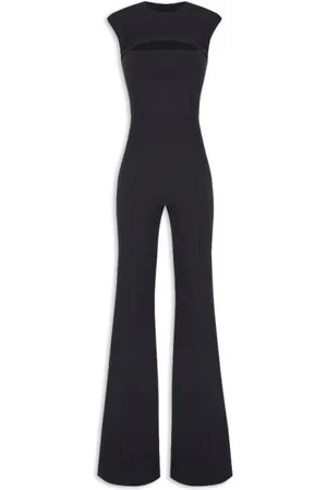 ANIYE BY Jumpsuits & Playsuits, Dames, Zwart, M, Polyester, Zwarte wijde jumpsuit