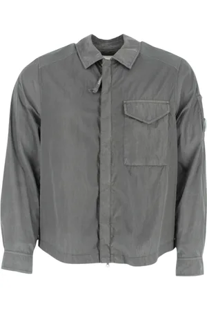 C.P. Company Jassen, Heren, Grijs, XL, Grijze Overshirt Jassen