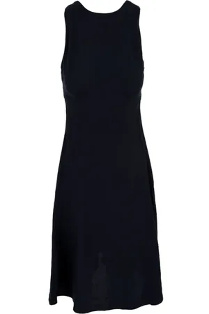 Aspesi Kleedjes, Dames, Blauw, M, Linnen, Korte Linnen Jurk