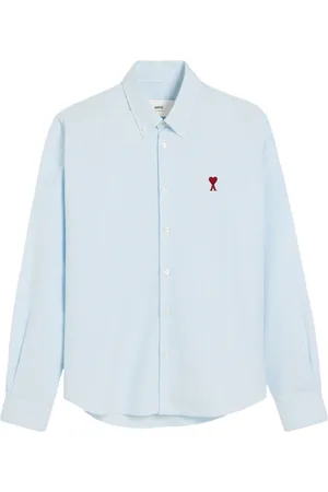Ami Overhemden, Heren, Blauw, S, Katoen, Ami de Coeur Shirt