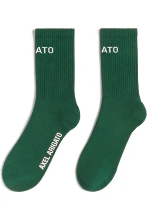 Axel Arigato Ondergoed, unisex, Groen, S, Katoen, Block Jacquard Sokken