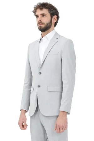 SELECTED Pakken, Heren, Grijs, XS, Grijze Blazer Jas Lente Zomer