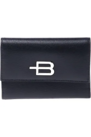 BALDININI Accessoires, Dames, Zwart, ONE Size, Leer, Wallet in Zwart Saffiano