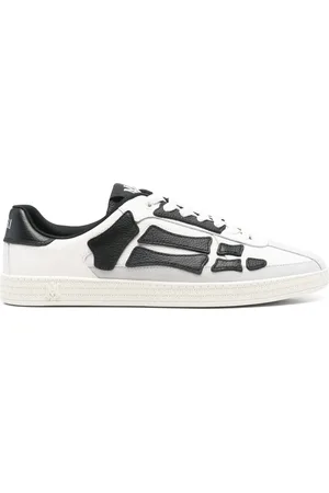 AMIRI Schoenen, Heren, Zwart, 43 EU, Leer, Skeletsneakers van leer