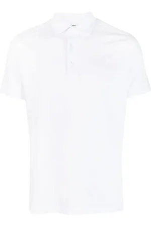 Aspesi Tops, Heren, Wit, M, Katoen, Basic Polo Shirt