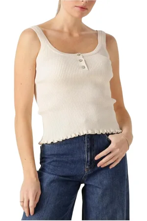 Silvian Heach Tops, Dames, , XL, Nylon, Elegante Ecru Top Gpp 25035To
