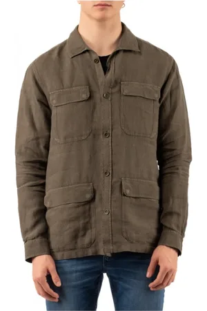 HERNO Jassen, Heren, Groen, XL, Stijlvolle Blouson Jas