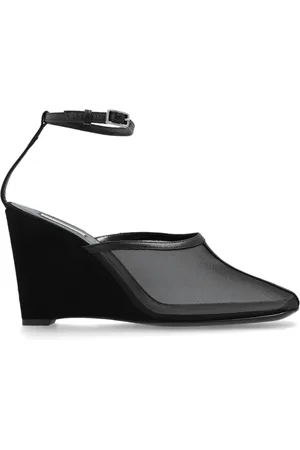 Ami Schoenen, Dames, Zwart, 38 EU, Leer, Wedges