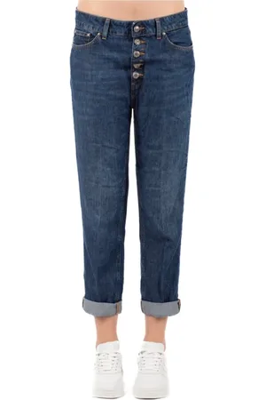 Dondup Jeans, Dames, Blauw, W28, Stijlvolle Jeans Collectie