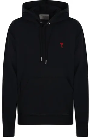 Ami Sweatshirts & Hoodies, Heren, Zwart, 2Xl, Katoen, Heart Hoodie