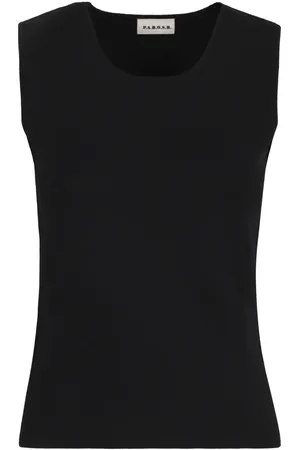 P.A.R.O.S.H. Tops, Dames, Blauw, S, Ronde Hals Viscose Top
