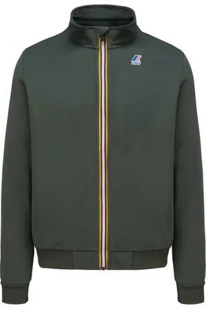 K-Way Sweatshirts & Hoodies, Heren, Groen, L, Katoen, Zip-throughs