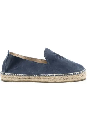 MANEBI Schoenen, Heren, Blauw, 43 EU, Blauwe Platte Schoenen
