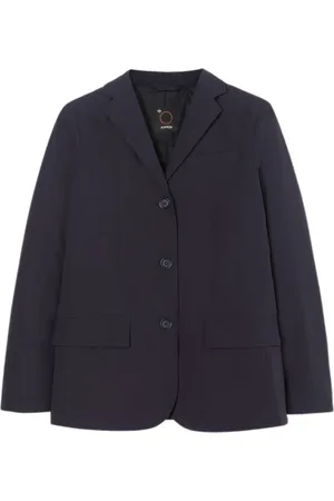 Aspesi Jassen, Dames, Blauw, S, Vincent Blazer Jacket