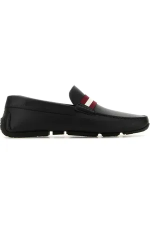 Bally Schoenen, Heren, Zwart, 40 EU, Leer, Ivory Leather Perthy Loafers