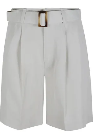 Woolrich Korte broeken, Dames, , W27, Linnen, Blauwe Linnen Bermuda Shorts
