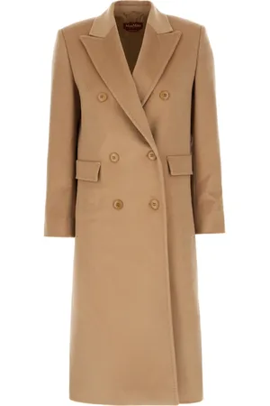 Max Mara Mantels, Dames, Bruin, S, Wol, Stijlvolle Jassen voor Vrouwen