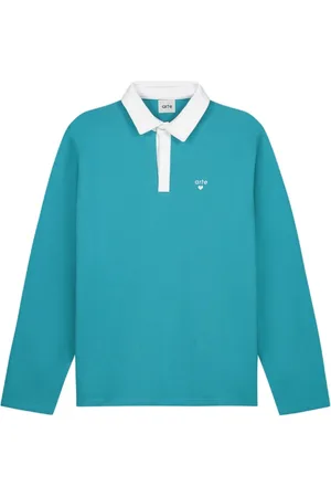 Arte Antwerp Tops, Heren, Blauw, L, Katoen, Polo Shirt met Contrastkraag