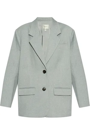Gestuz Jassen, Dames, Blauw, M, Blazer met zakken