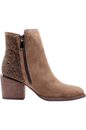 Alma en Pena Schoenen, Dames, Bruin, 39 EU, Suède, Bruine Suède Haklaarzen