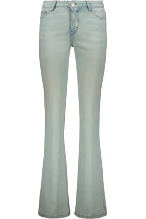 Ami Jeans, Dames, Blauw, W28, Denim, Classic Denim Jeans met Contrast Stitching