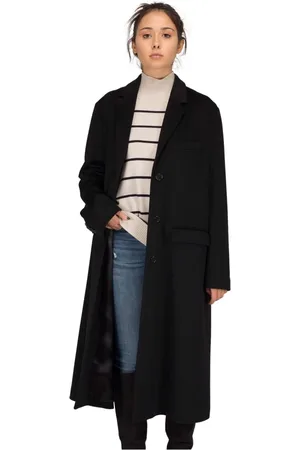 Aspesi Truien, Dames, Zwart, M, Kasjmier, Cashmere Trapeze Jas