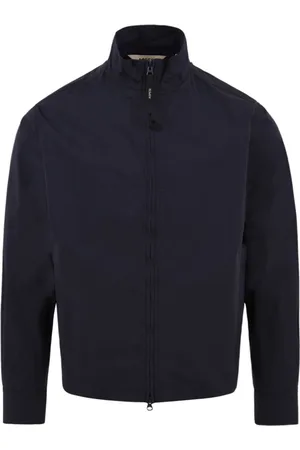 Aspesi Jassen, Heren, Blauw, L, Katoen, Waterafstotend katoen-nylon jack