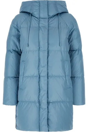 Max Mara Mantels, Dames, Blauw, XS, Nylon, Stijlvolle Piumini Jas voor Vrouwen