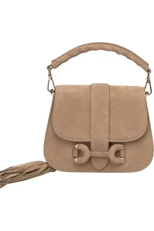 Alma en Pena Tassen, Dames, Bruin, ONE Size, Leer, Schoudertas