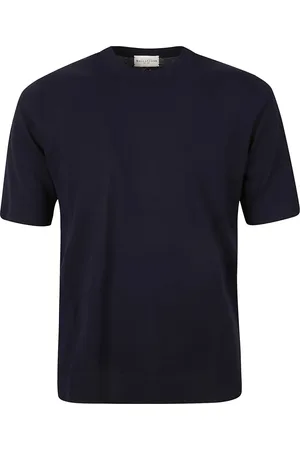 BALLANTYNE Tops, Heren, Blauw, L, Blauw R Neck T-Shirt