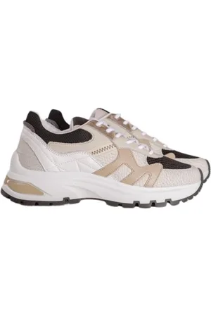 VIA VAI Schoenen, Heren, Bruin, 41 EU, Leer, Chunky Sneaker met Gekleurde Panelen