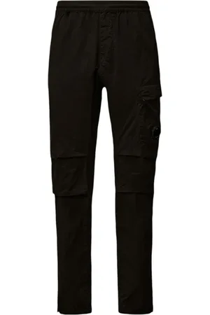 C.P. Company Broeken, Heren, Zwart, M, Zwarte Cargo Broek