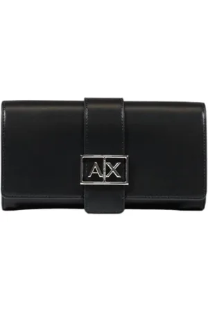Armani Exchange Accessoires, Dames, Zwart, ONE Size, Polyester, Portemonnee met clip