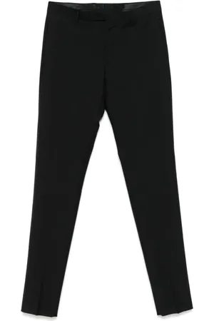 LARDINI Broeken, Heren, Zwart, XL, Zwarte Broek met Riem en Zakken