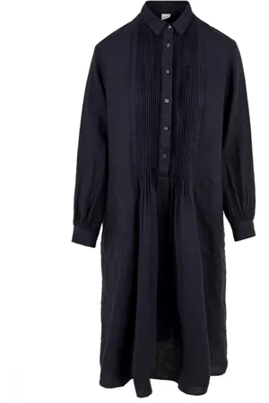 Aspesi Kleedjes, Dames, Blauw, M, Katoen, Overhemdjurk