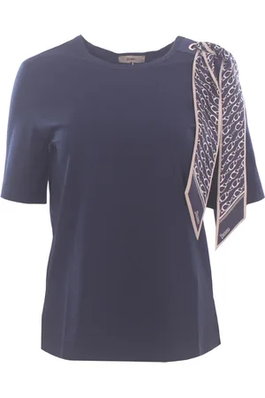 HERNO Tops, Dames, Blauw, M, Blauwe T-shirts en Polos