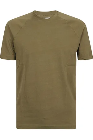 Aspesi Tops, Heren, Groen, L, Katoen, T-shirt met ronde hals