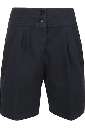Aspesi Korte broeken, Dames, Blauw, XS, Katoen, Stijlvolle katoenen knielange shorts