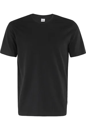 Aspesi Tops, Heren, Zwart, S, Katoen, Jersey T-shirt met ronde hals