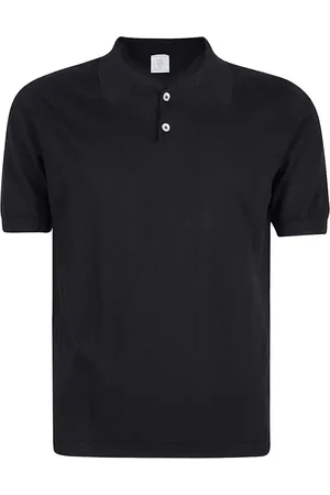 ELEVENTY Tops, Heren, Zwart, S, Katoen, Polo T-shirt met korte mouwen