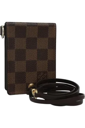 LOUIS VUITTON Pre-owned, Dames, Bruin, ONE Size, Pre-owned Canvas wallets