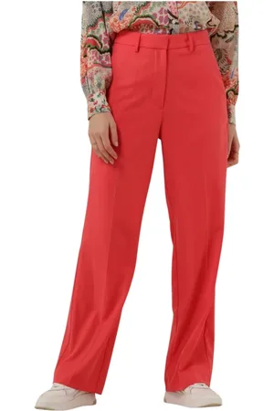 Alix the label Broeken, Dames, Oranje, M, Straight Leg Stretch Broek