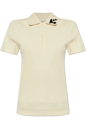 Moncler Tops, Dames, , S, Katoen, Polo met applicaties