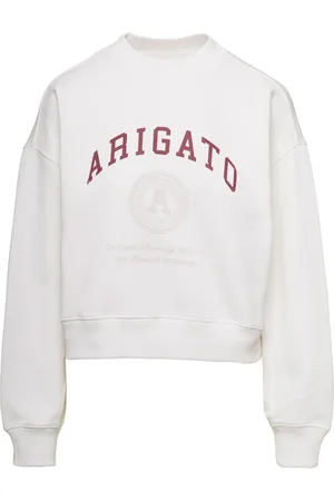Axel Arigato Sweatshirts & Hoodies, Dames, Wit, M, Katoen, Cozy University Print Sweatshirt
