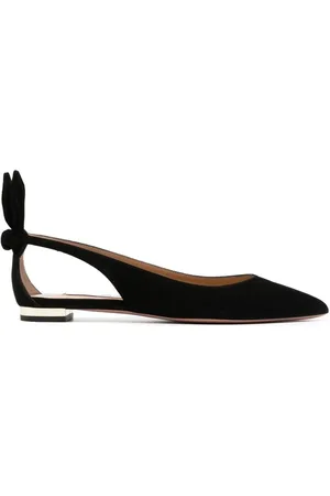 Aquazzura Schoenen, Dames, Zwart, 36 EU, 蝴蝶结芭蕾舞鞋