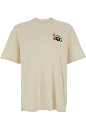 AMIRI Tops, Heren, , M, Katoen, T-shirt met ronde hals en logo print