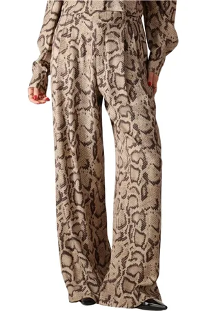 Alix the label Broeken, Dames, Veelkleurig, S, Snake Twill Broek